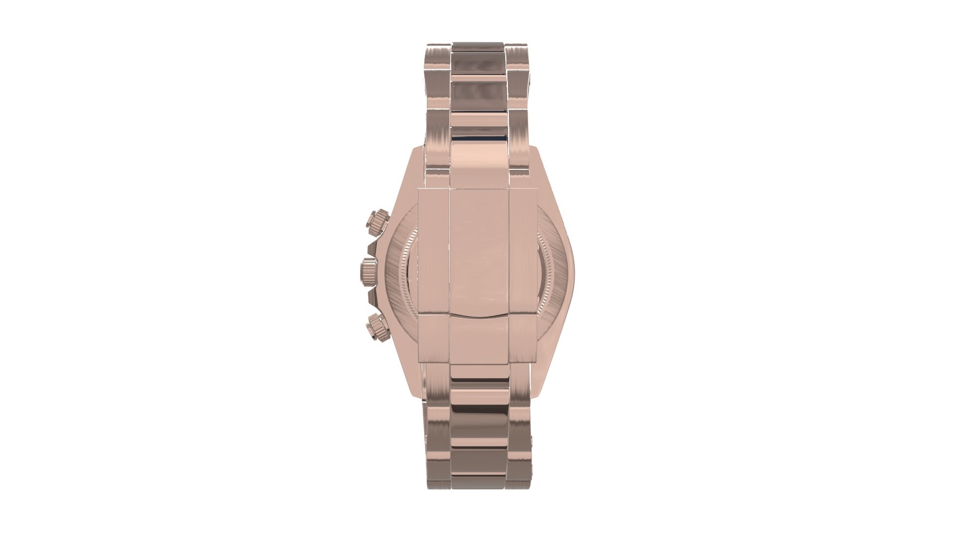 Watch Cosmograph Daytona Pink Gold - Black Dial Low-poly 3D model_2