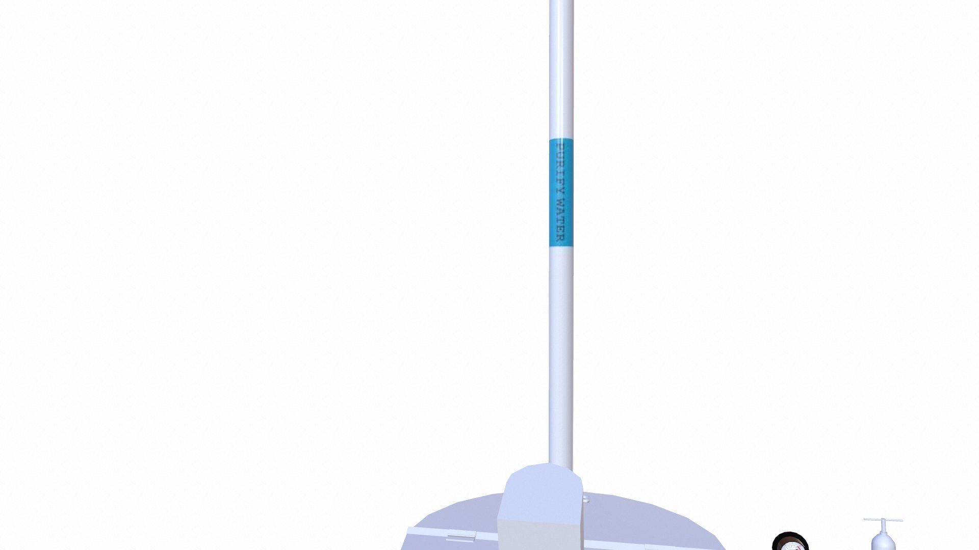 Vessel and Pipe Connection Low-poly 3D model_8