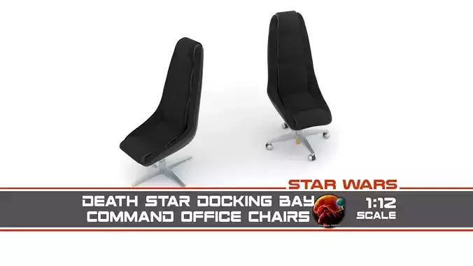 Death Star Command Office Chairs 1-12 Scale Blackseries
