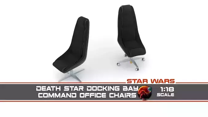 Death Star Command Office Chairs 1-18 Scale Kenner Hasbro