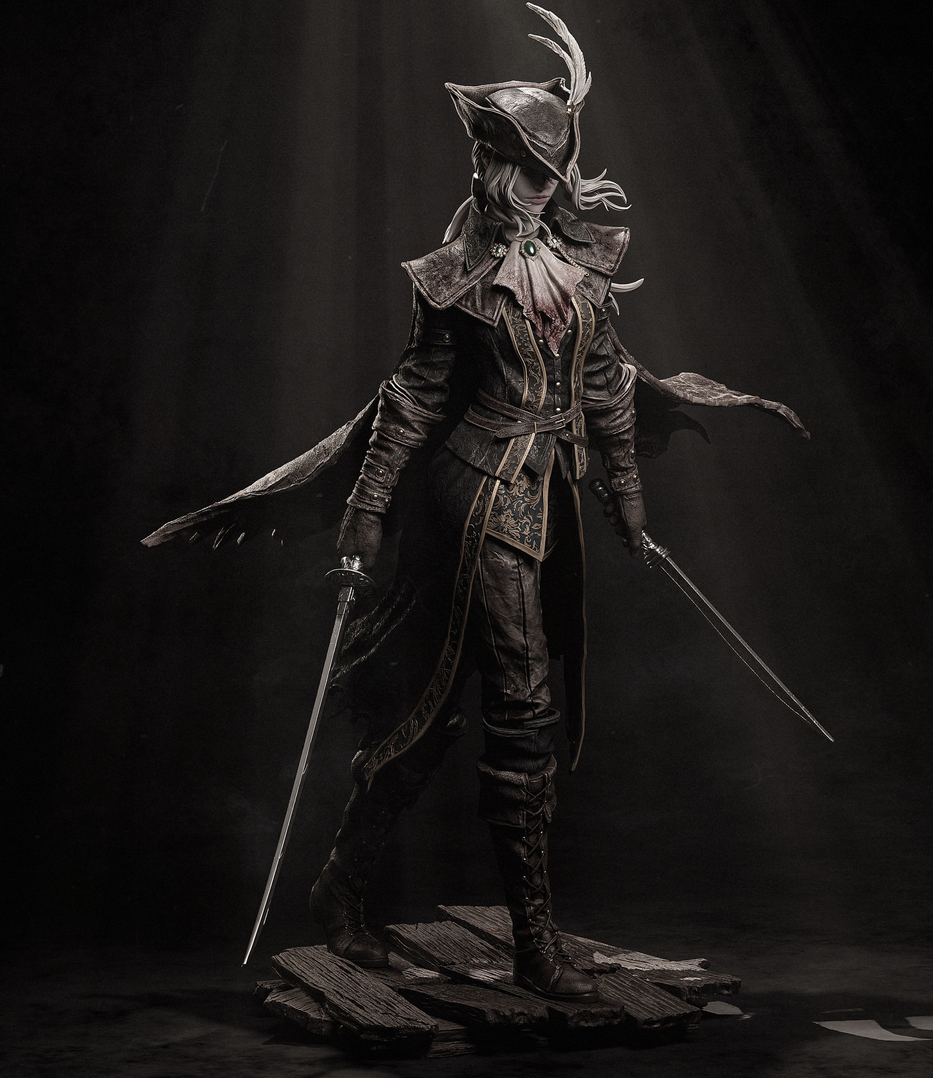 Lady Maria 3D Print 3D print model_3