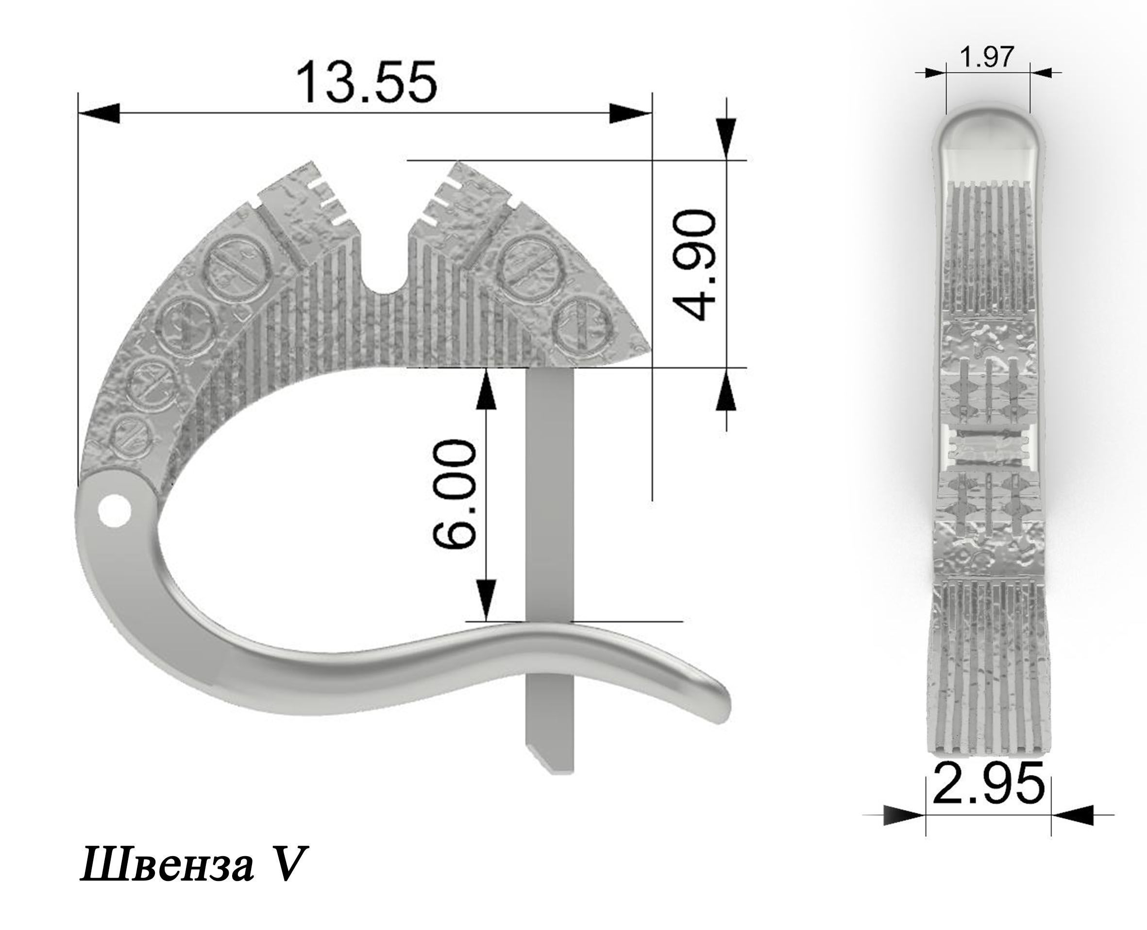 Geometric ring 3D print model_8