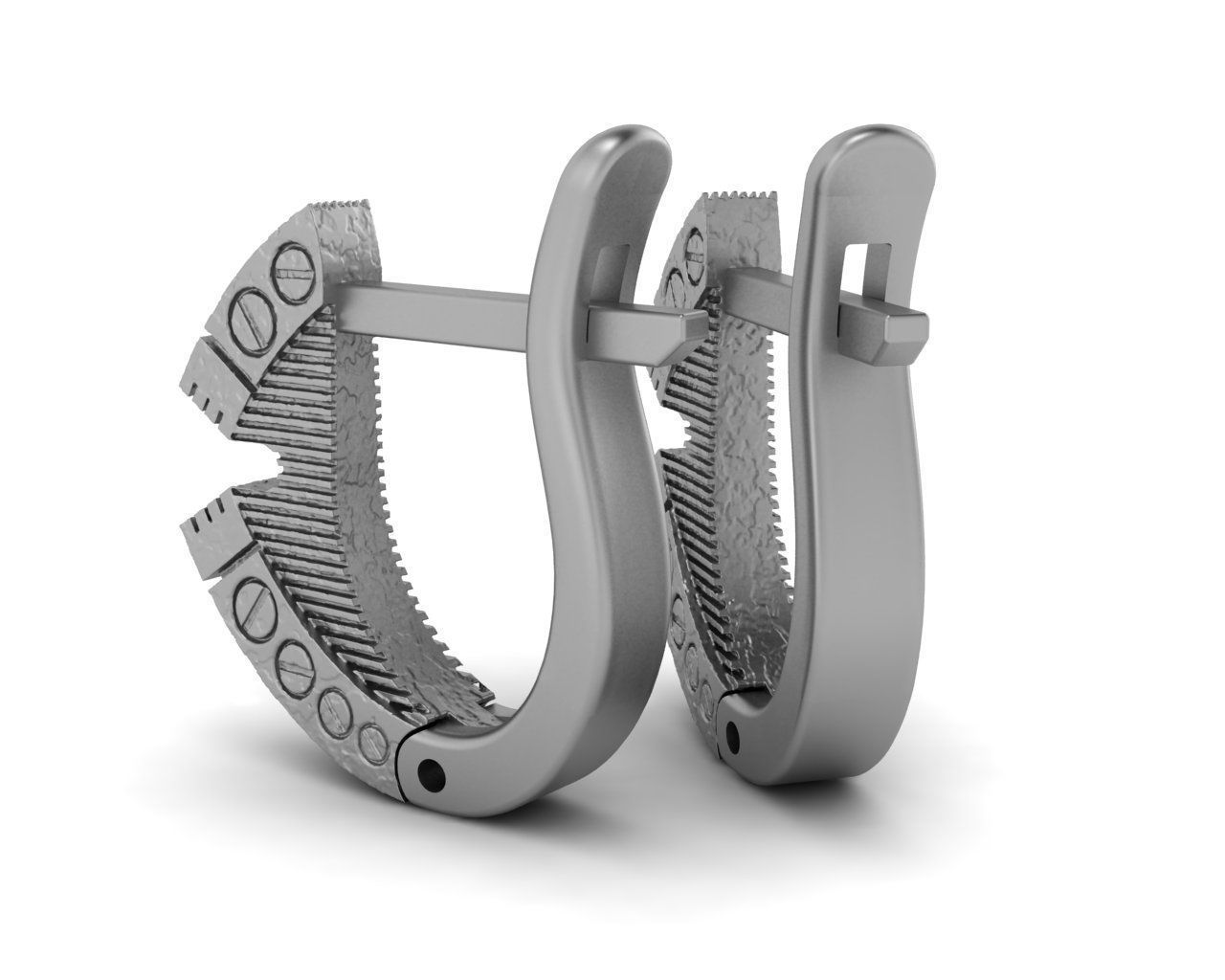 Geometric ring 3D print model_6