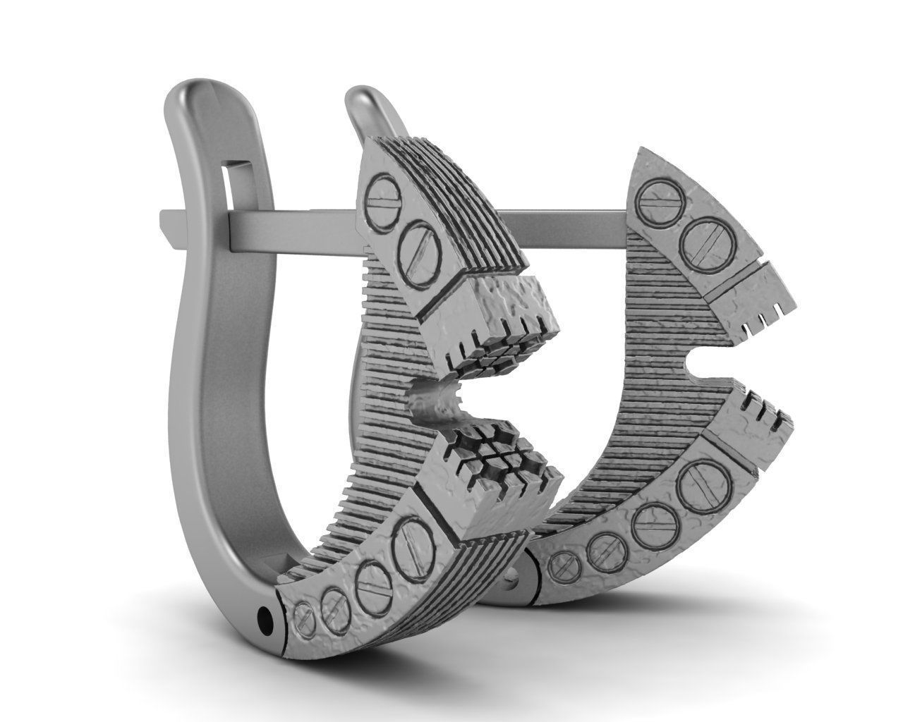 Geometric ring 3D print model_5