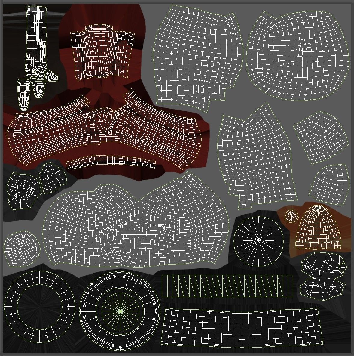 Snowman Low-poly 3D model_26