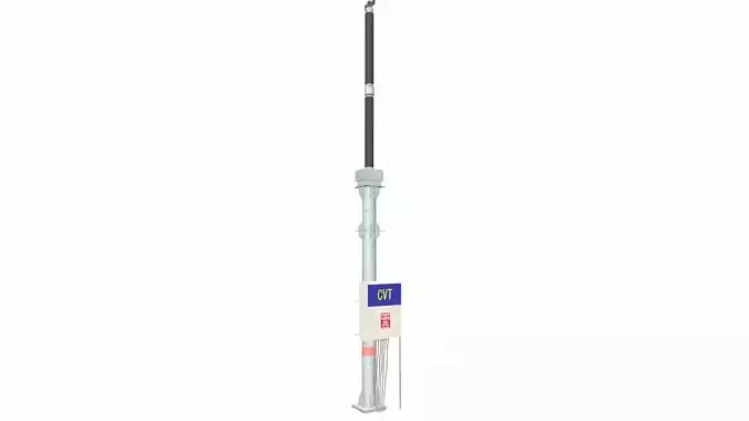 Transform CVT Pole Low-poly 3D model
