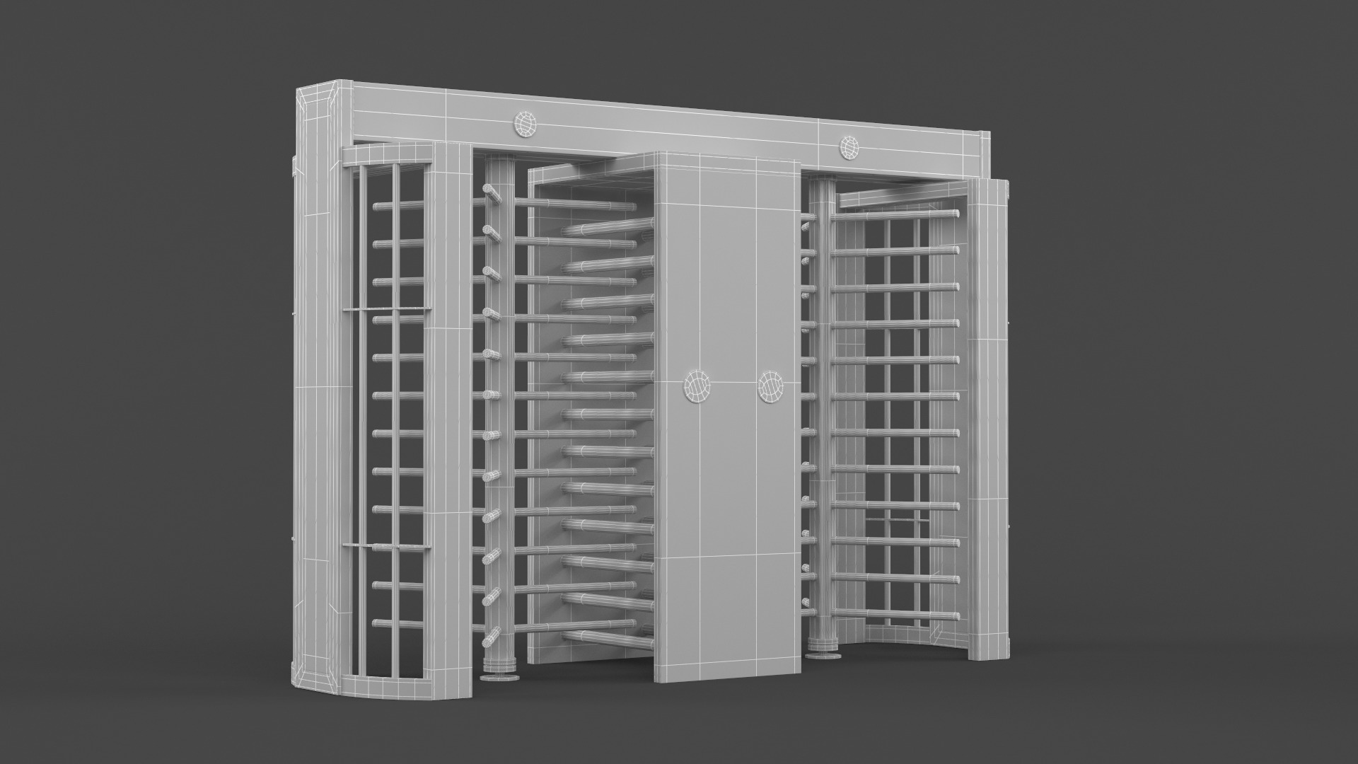 Turnstile Gate 3D model_8