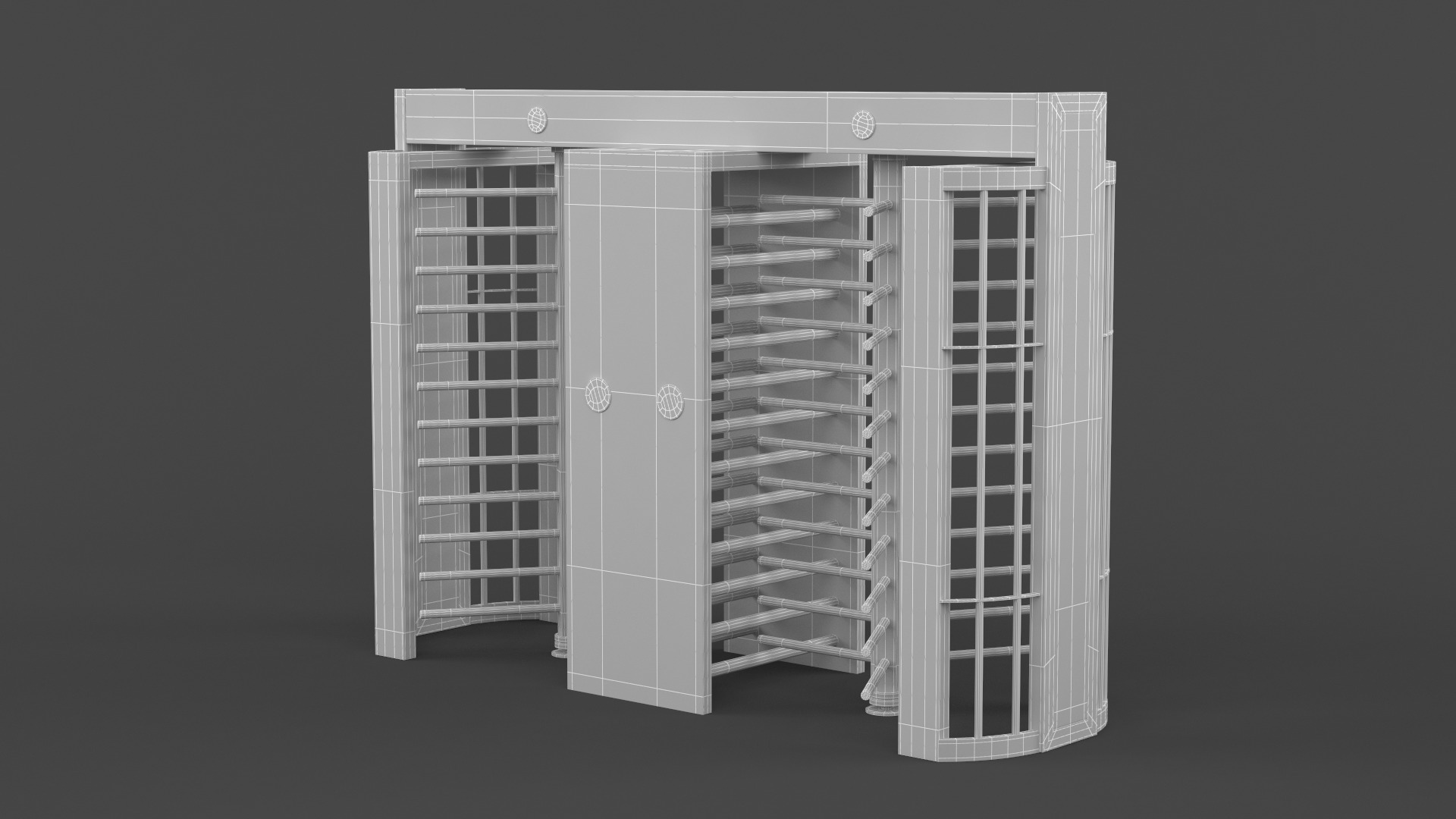 Turnstile Gate 3D model_9
