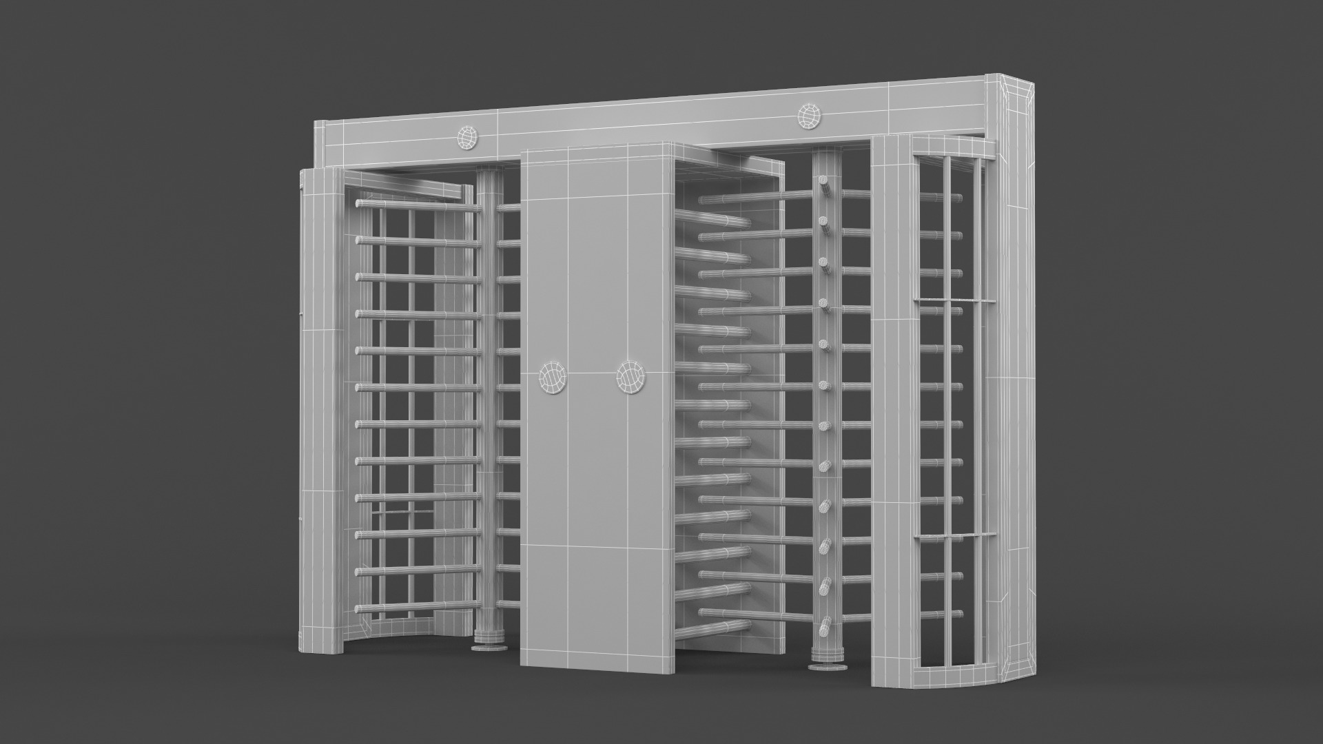 Turnstile Gate 3D model_6