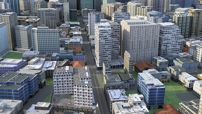 City 116 Low-poly 3D model 2