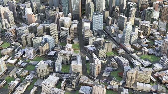 City 116 Low-poly 3D model 5