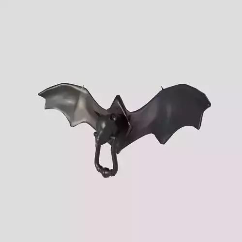 bat door knocker Low-poly 3D model