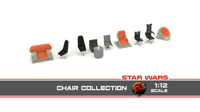 Star Wars Chair collection 1-12 scale Blackseries  