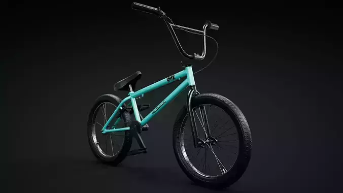  BMX Bicycle 3D model - Low-poly -high Poly 3D model Low-poly 3D model