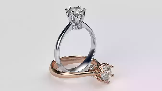 1 carat diamond engagement ring