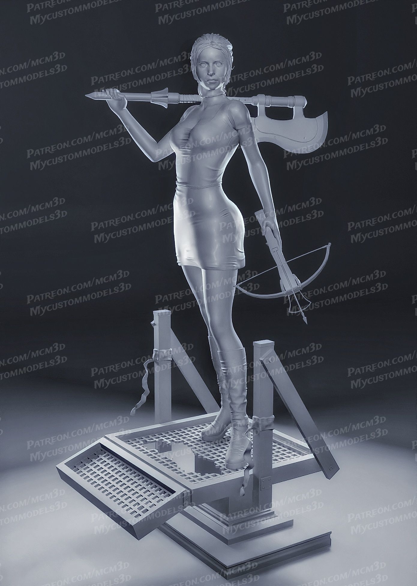 Buffy the Vampire Slayer - SMG - STL  3D print model_11