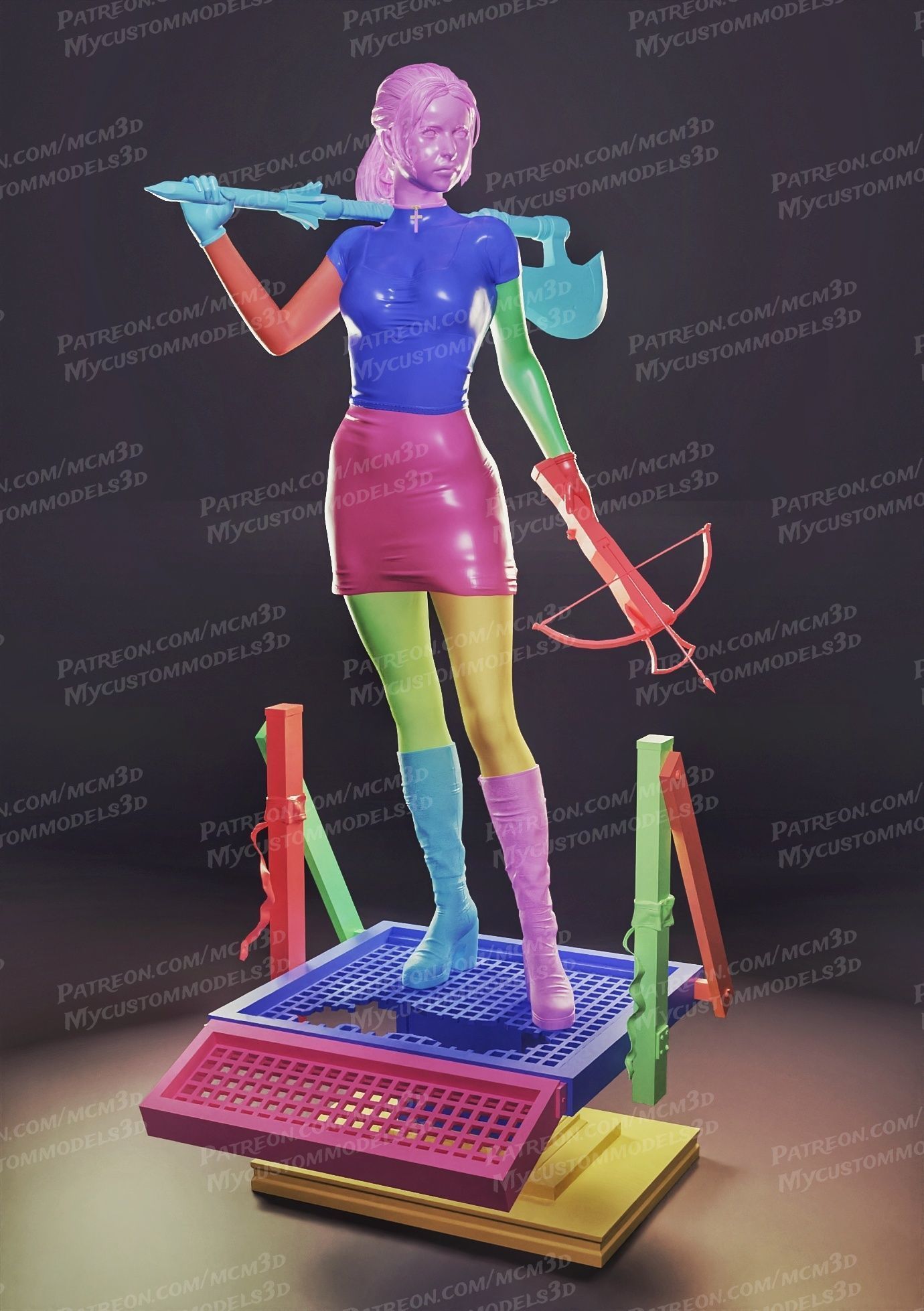 Buffy the Vampire Slayer - SMG - STL  3D print model_6