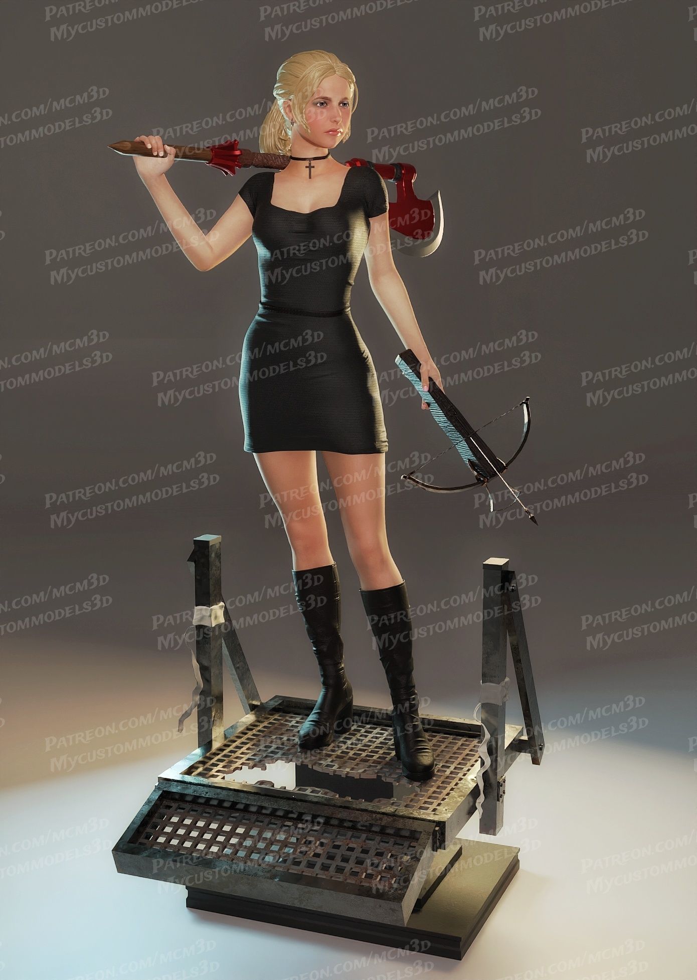 Buffy the Vampire Slayer - SMG - STL  3D print model_19