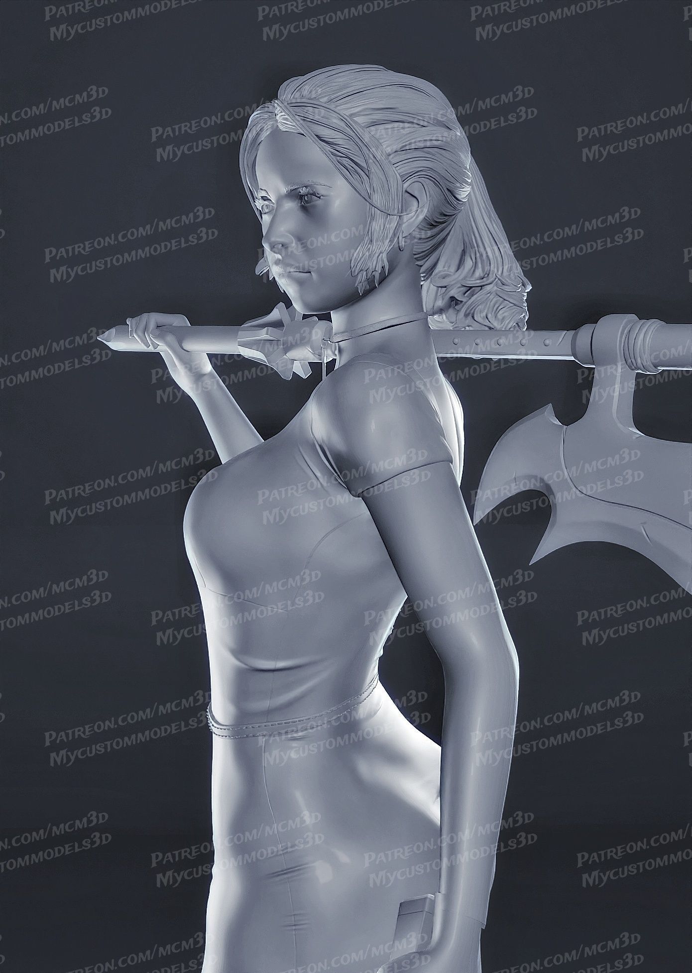 Buffy the Vampire Slayer - SMG - STL  3D print model_17