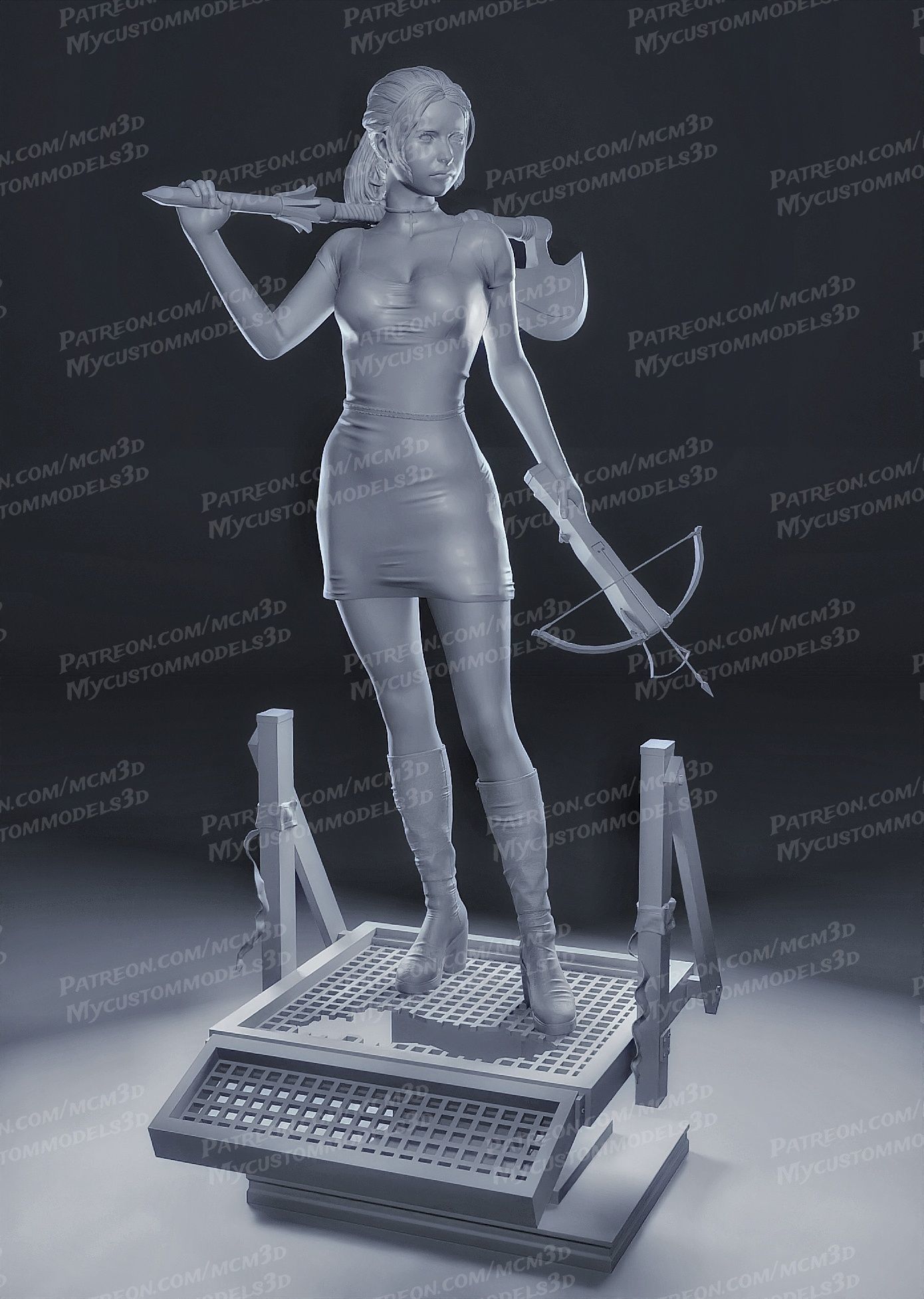 Buffy the Vampire Slayer - SMG - STL  3D print model_10