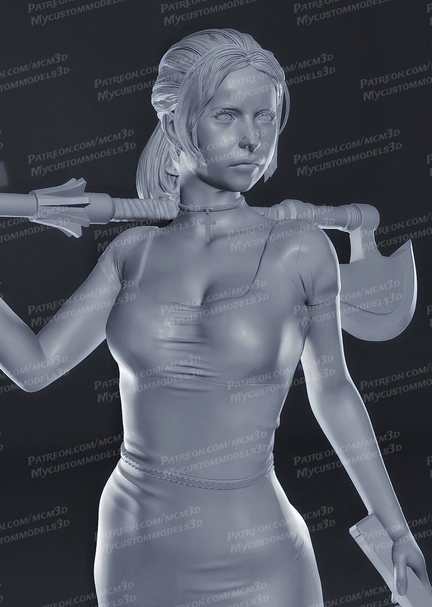 Buffy the Vampire Slayer - SMG - STL  3D print model_5