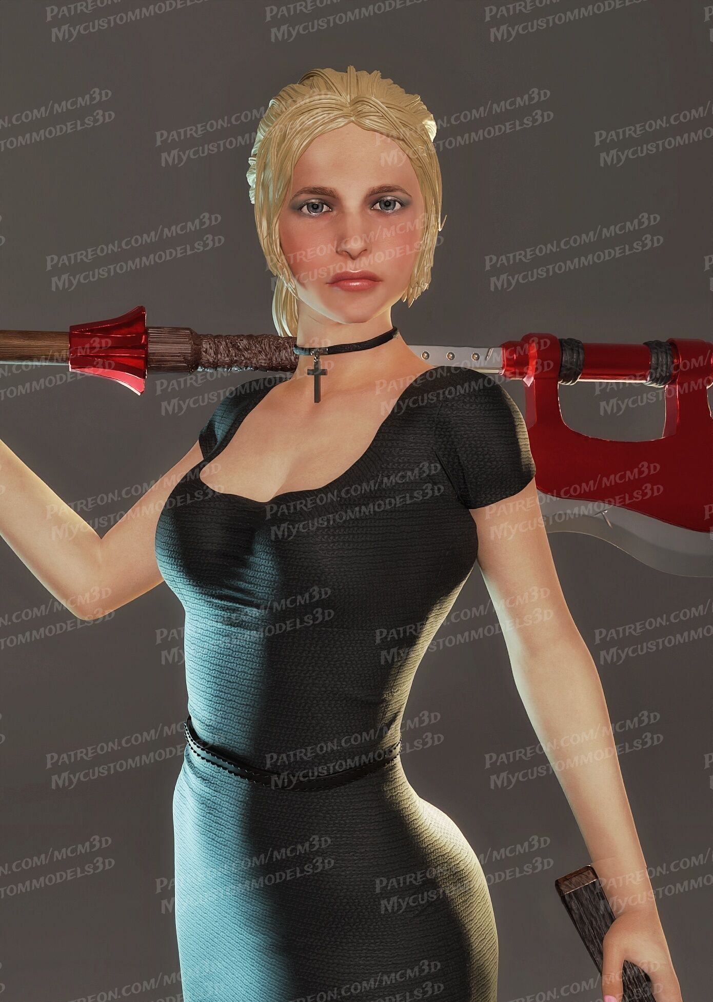 Buffy the Vampire Slayer - SMG - STL  3D print model_14