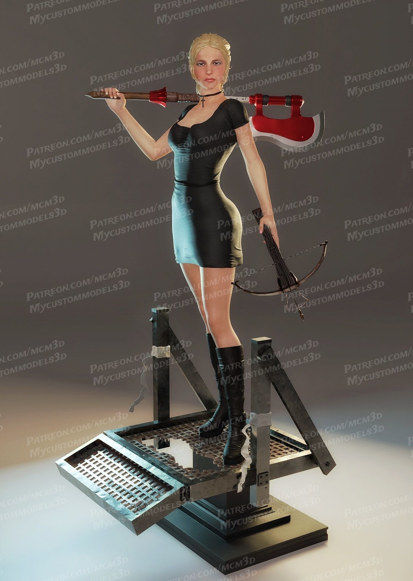Buffy the Vampire Slayer - SMG - STL  3D print model_1
