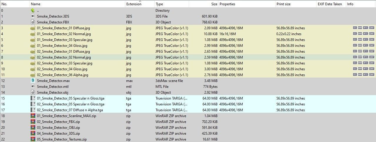 Smoke Detector Low-poly 3D model_20