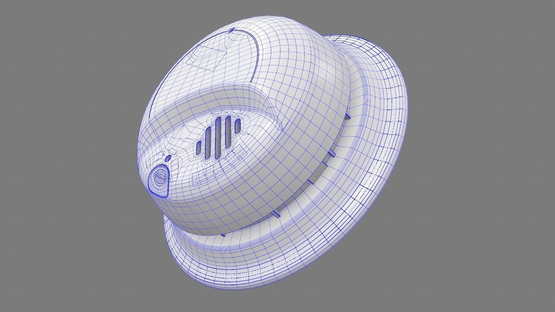 Smoke Detector Low-poly 3D model_13