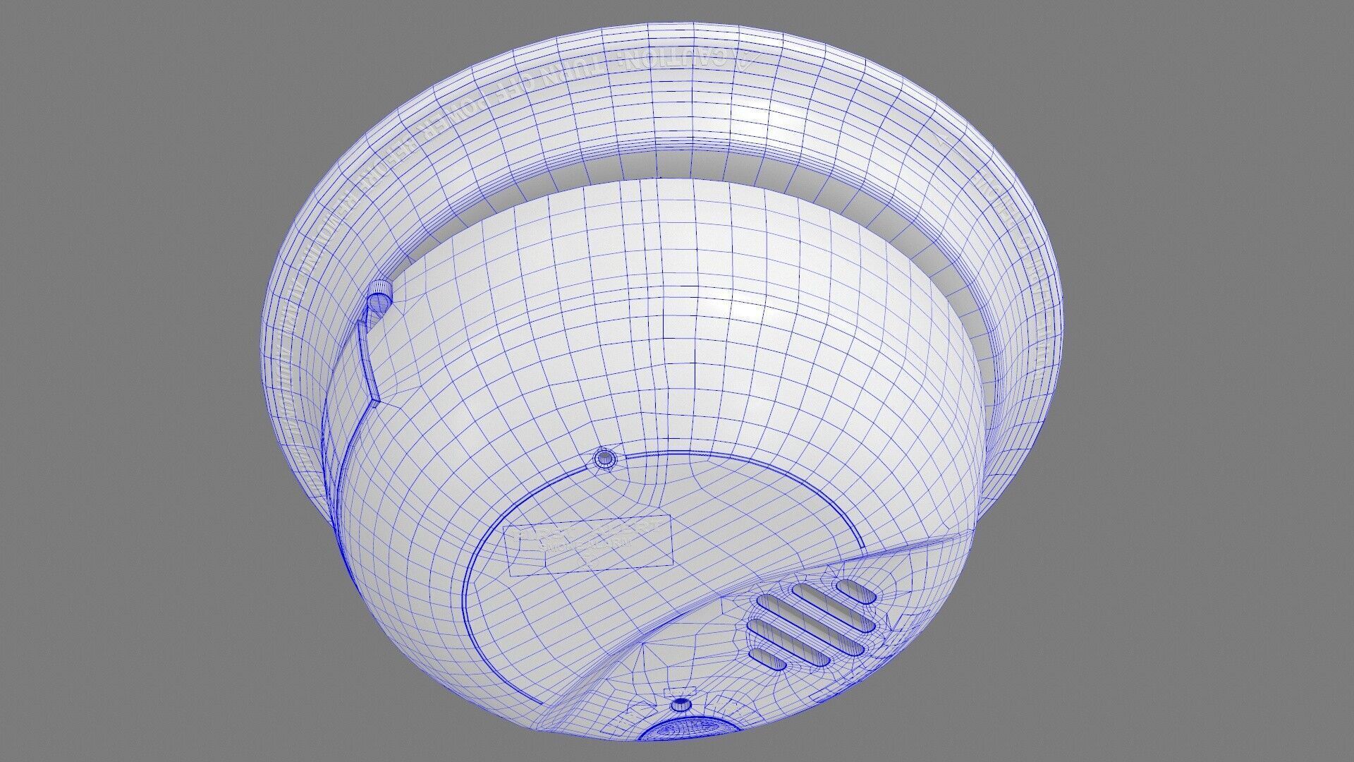 Smoke Detector Low-poly 3D model_15