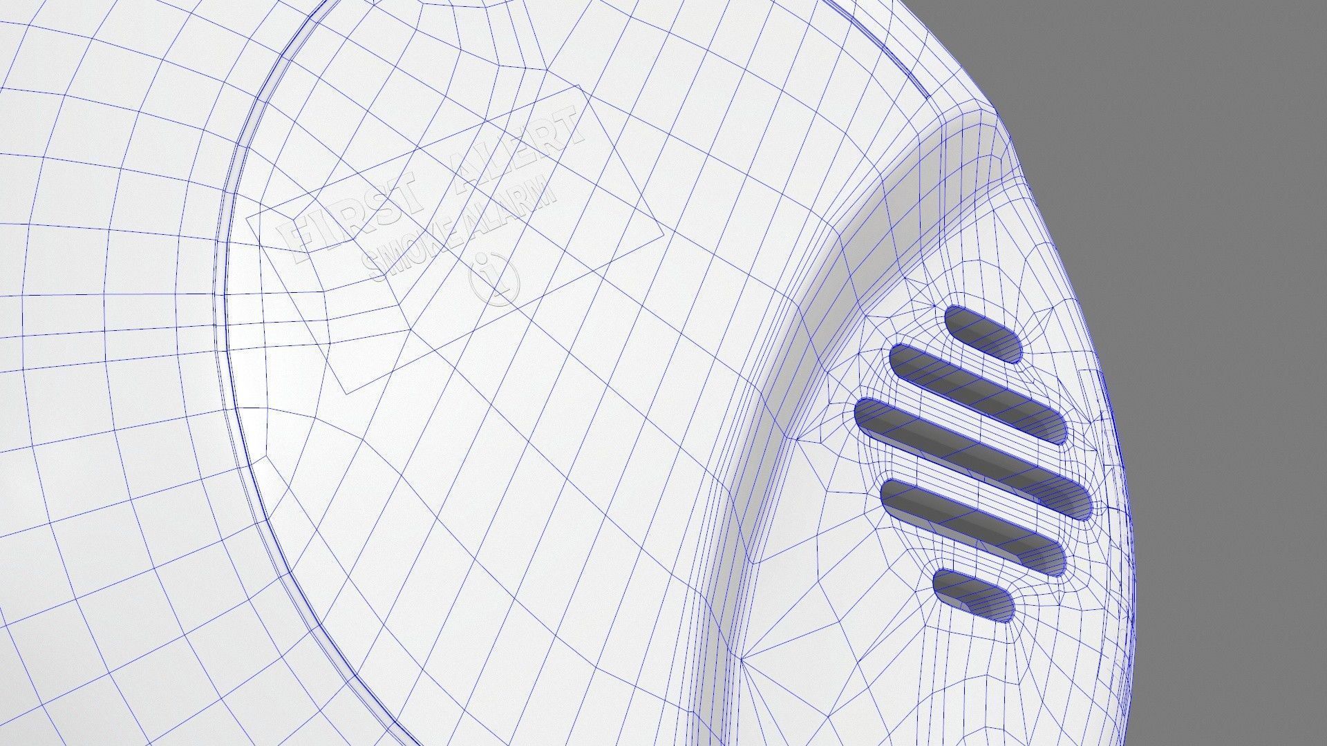 Smoke Detector Low-poly 3D model_18