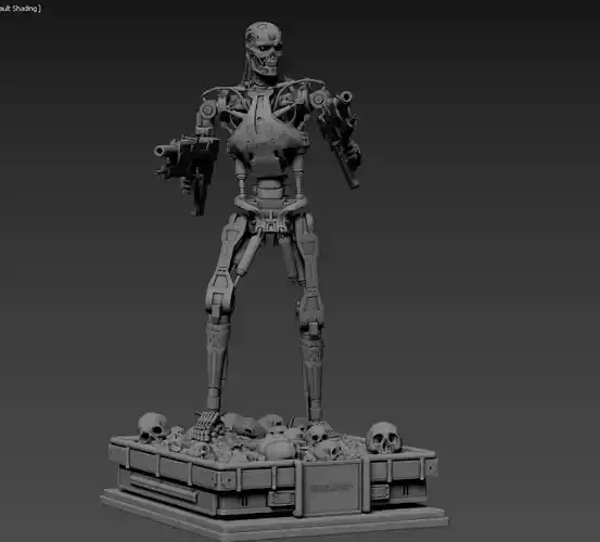 Terminator T-800 Endoskeleton 3D print model