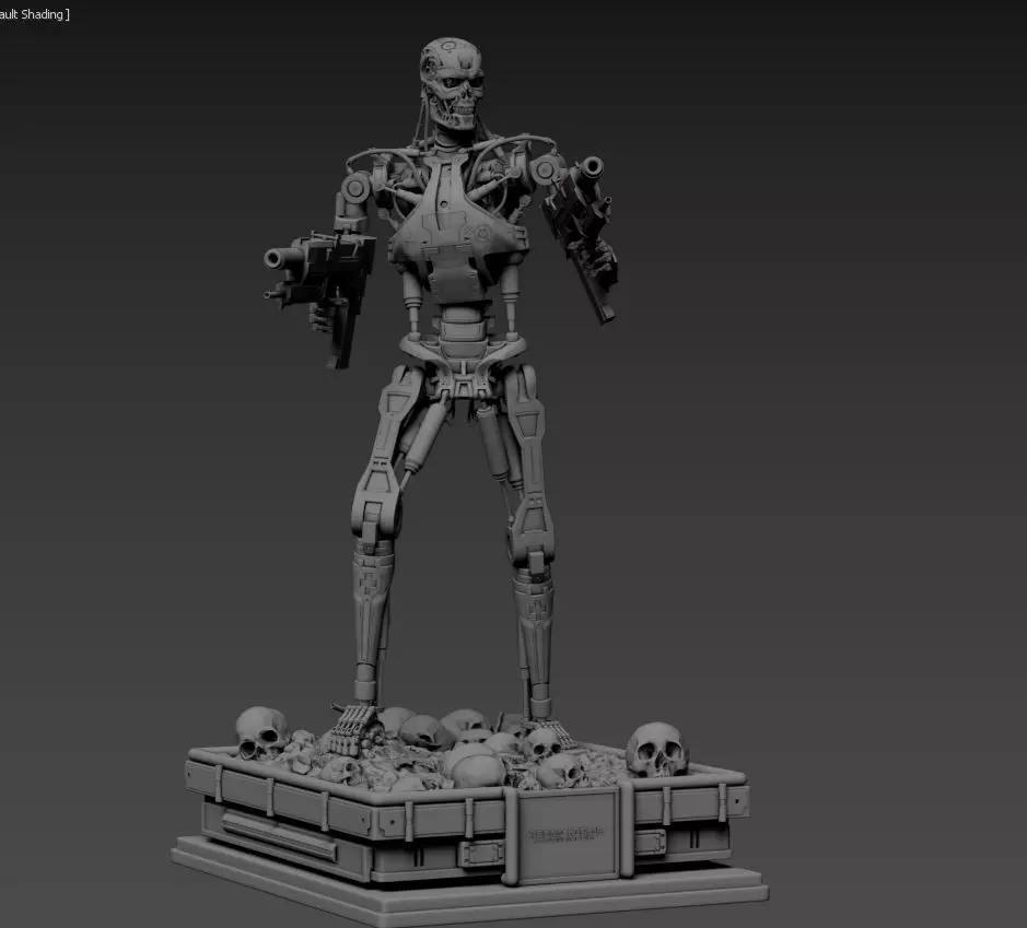 Terminator T-800 Endoskeleton 3D print model_0
