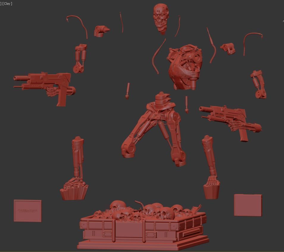 Terminator T-800 Endoskeleton 3D print model_35