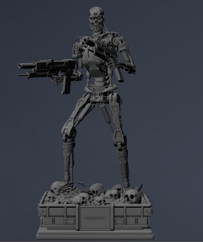 Terminator T-800 Endoskeleton 3D print model_53