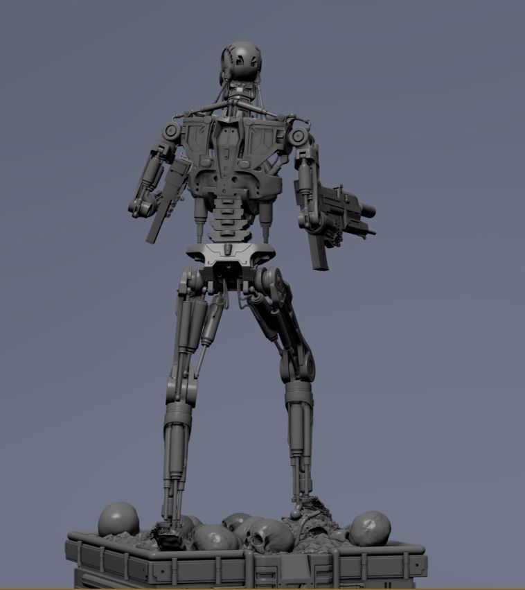 Terminator T-800 Endoskeleton 3D print model_52