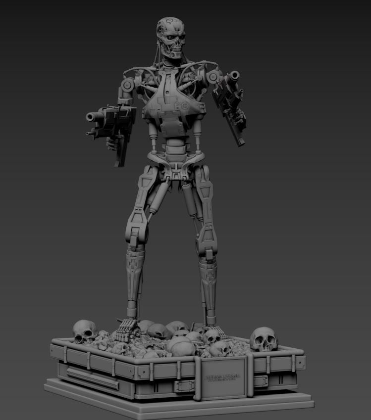 Terminator T-800 Endoskeleton 3D print model_44