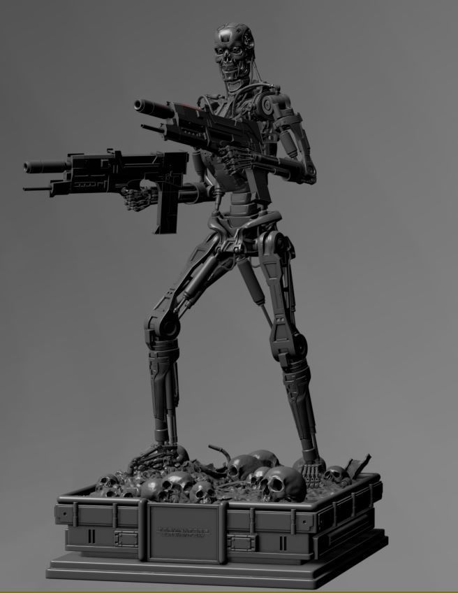 Terminator T-800 Endoskeleton 3D print model_50