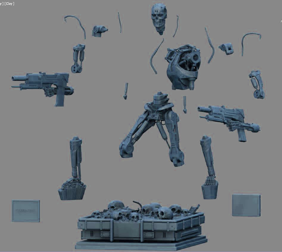 Terminator T-800 Endoskeleton 3D print model_4