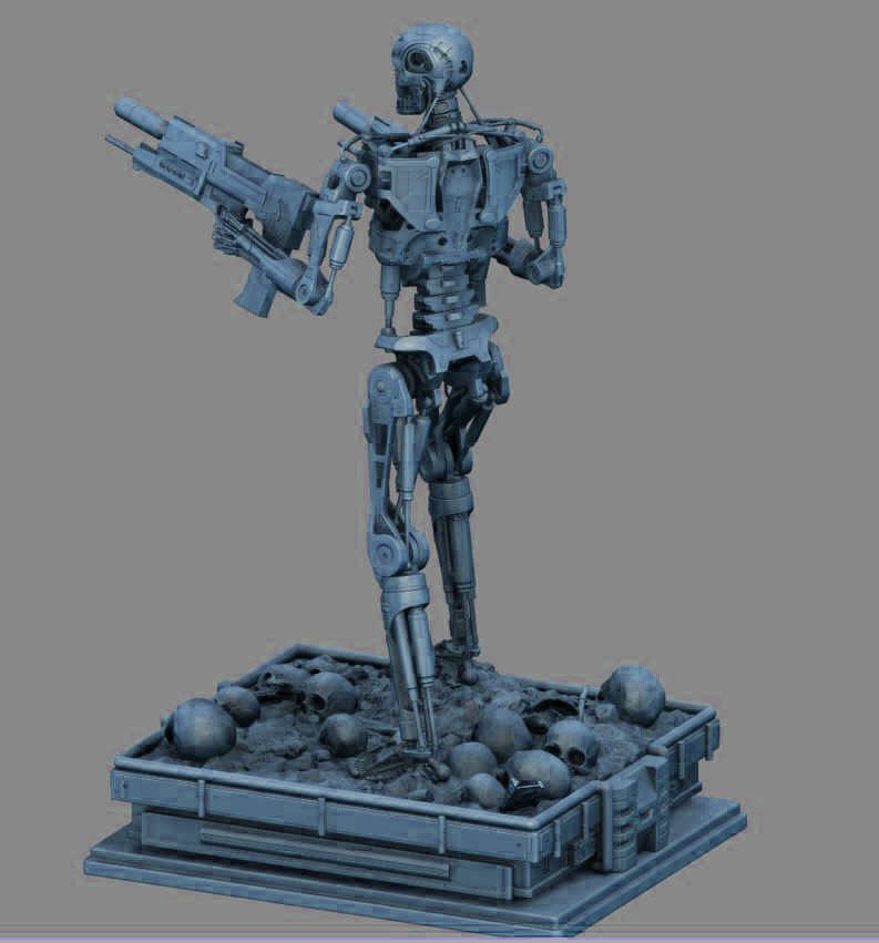 Terminator T-800 Endoskeleton 3D print model_14