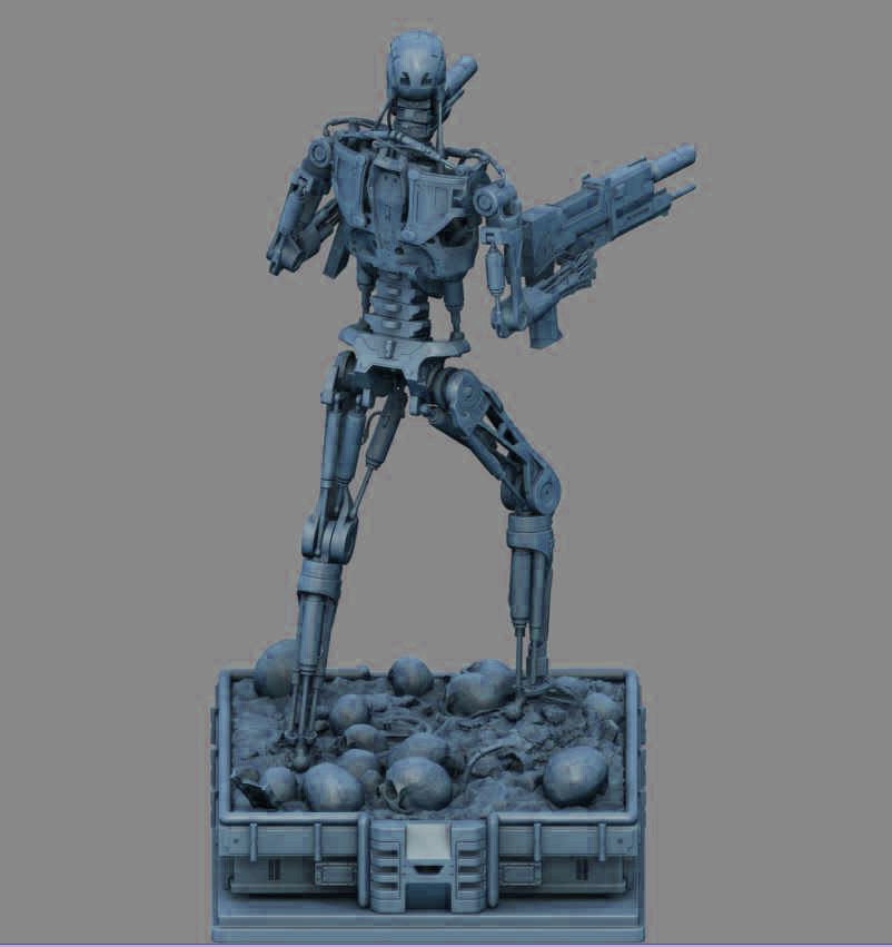 Terminator T-800 Endoskeleton 3D print model_16