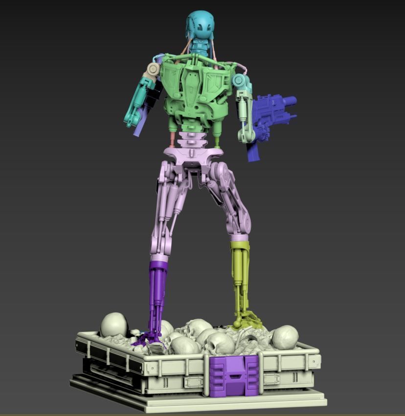 Terminator T-800 Endoskeleton 3D print model_68