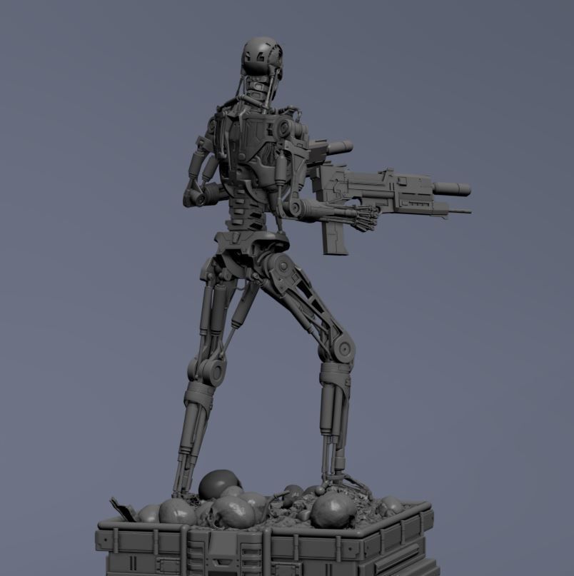 Terminator T-800 Endoskeleton 3D print model_55