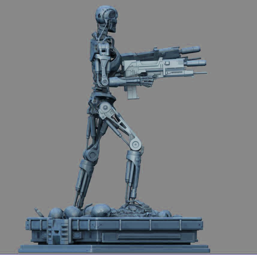 Terminator T-800 Endoskeleton 3D print model_13