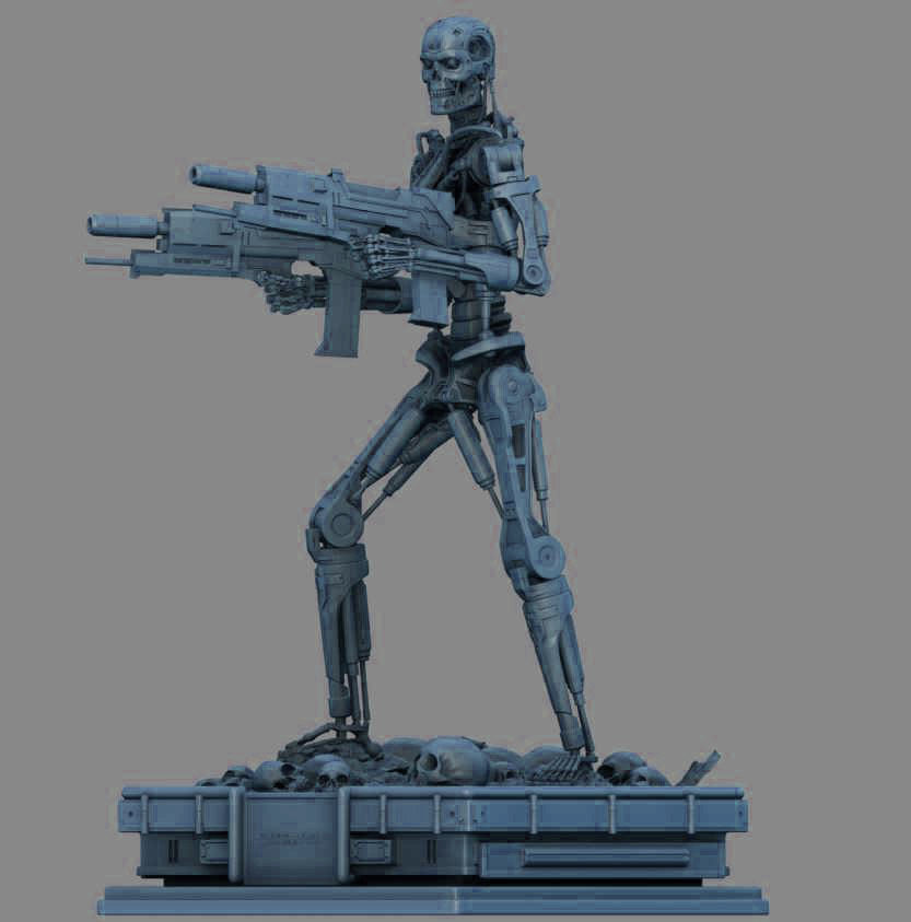 Terminator T-800 Endoskeleton 3D print model_36