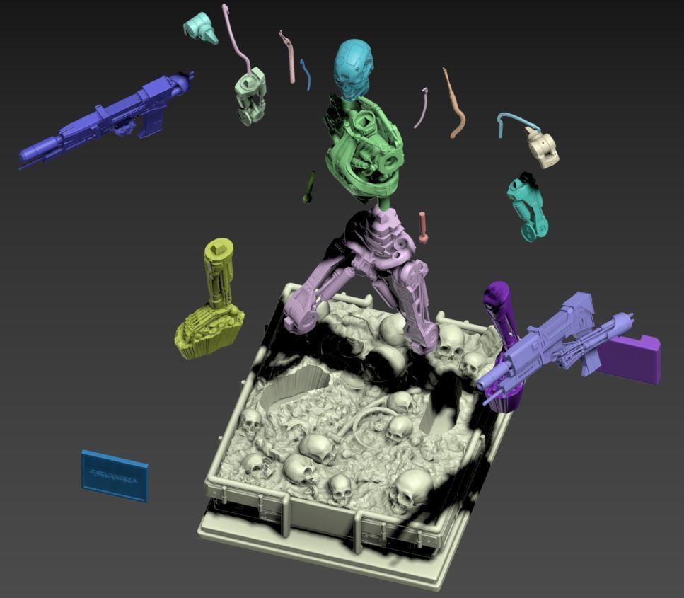 Terminator T-800 Endoskeleton 3D print model_84