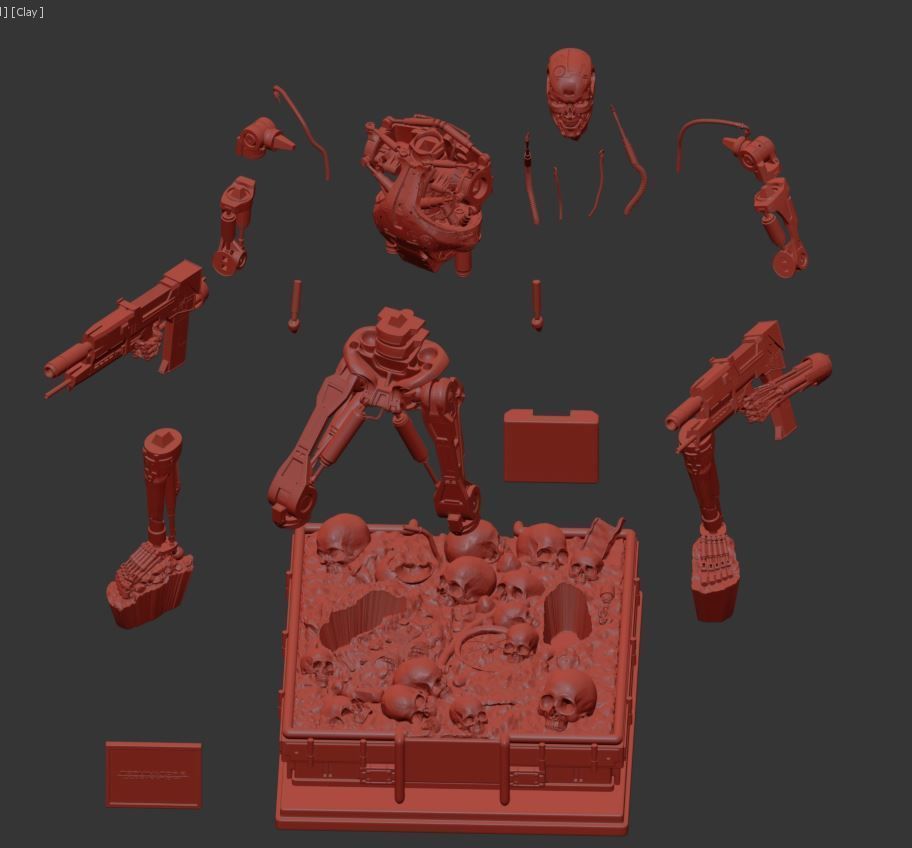 Terminator T-800 Endoskeleton 3D print model_37