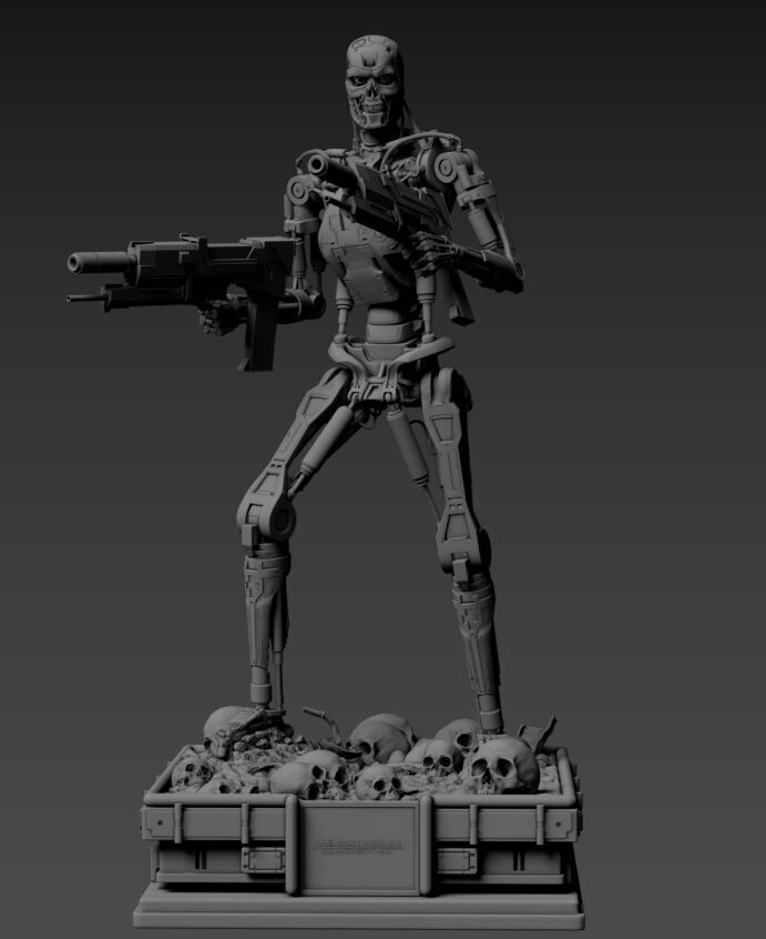 Terminator T-800 Endoskeleton 3D print model_43