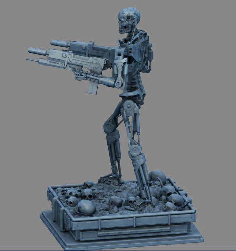 Terminator T-800 Endoskeleton 3D print model_12