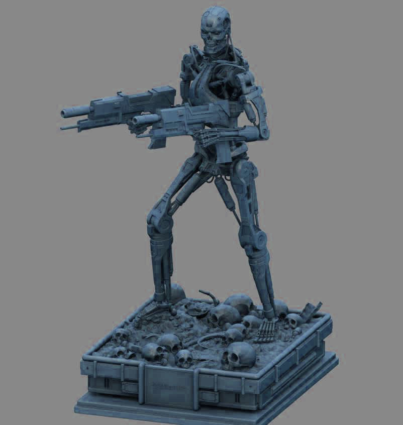 Terminator T-800 Endoskeleton 3D print model_10